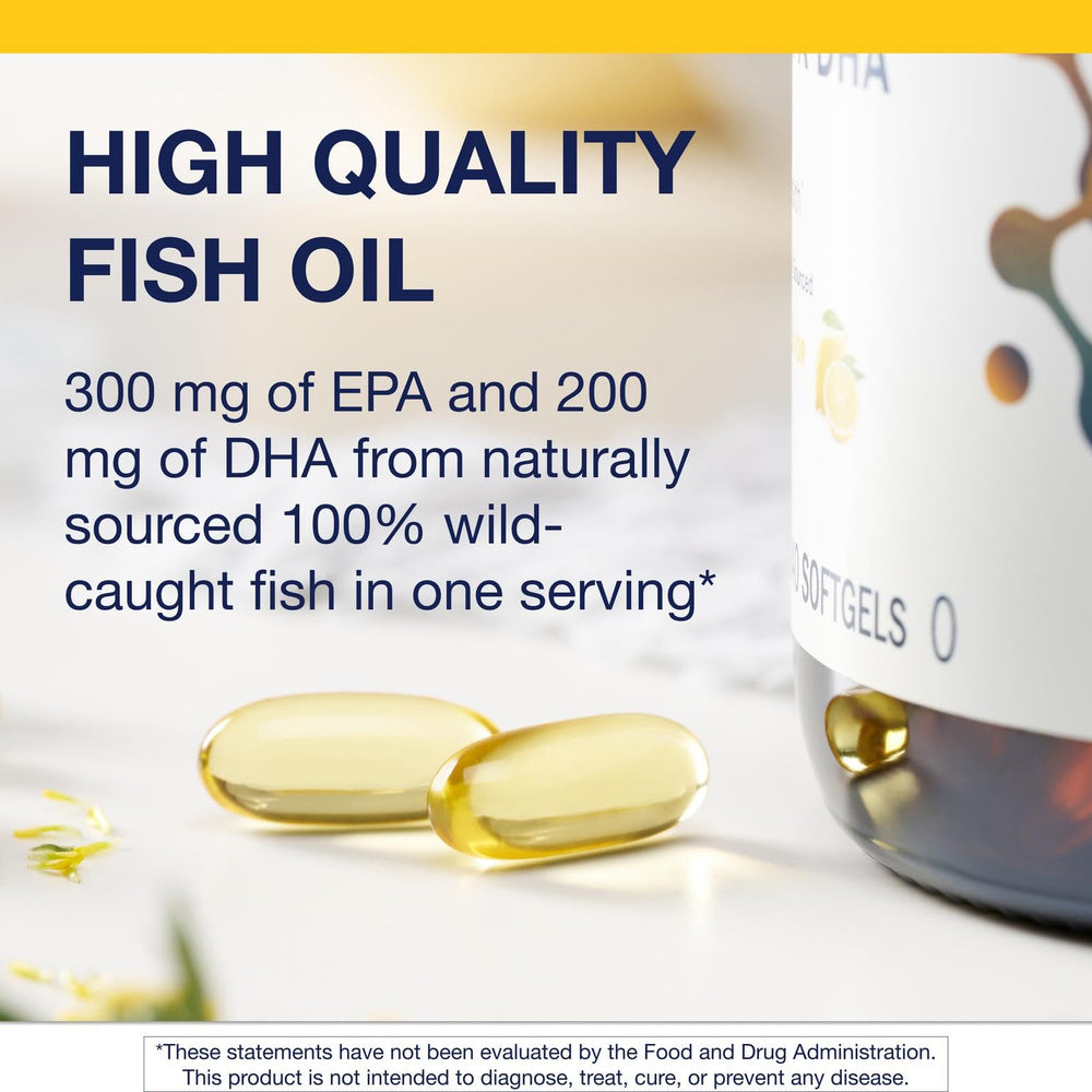 Supplement facts panel for Metagenics OmegaGenics EPA-DHA 500