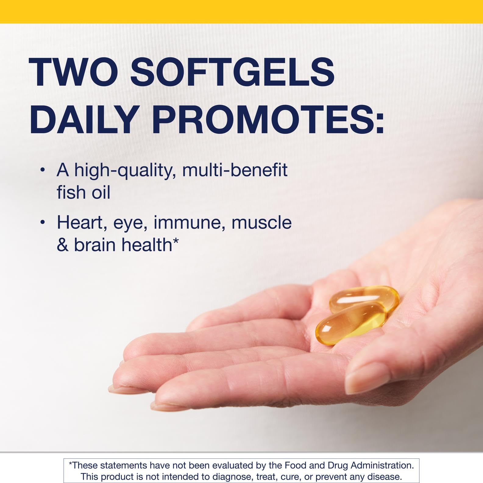 Side view of Metagenics OmegaGenics Fish Oil bottle with label