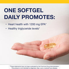 Bottle of 90 softgels for Metagenics OmegaGenics Fish Oil EPA1200