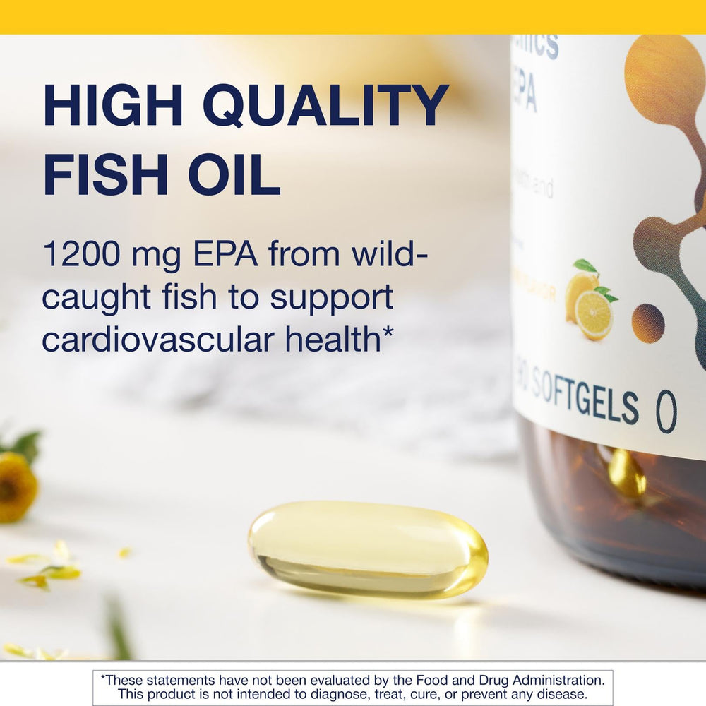 Sustainably sourced cold-water fish oil illustration