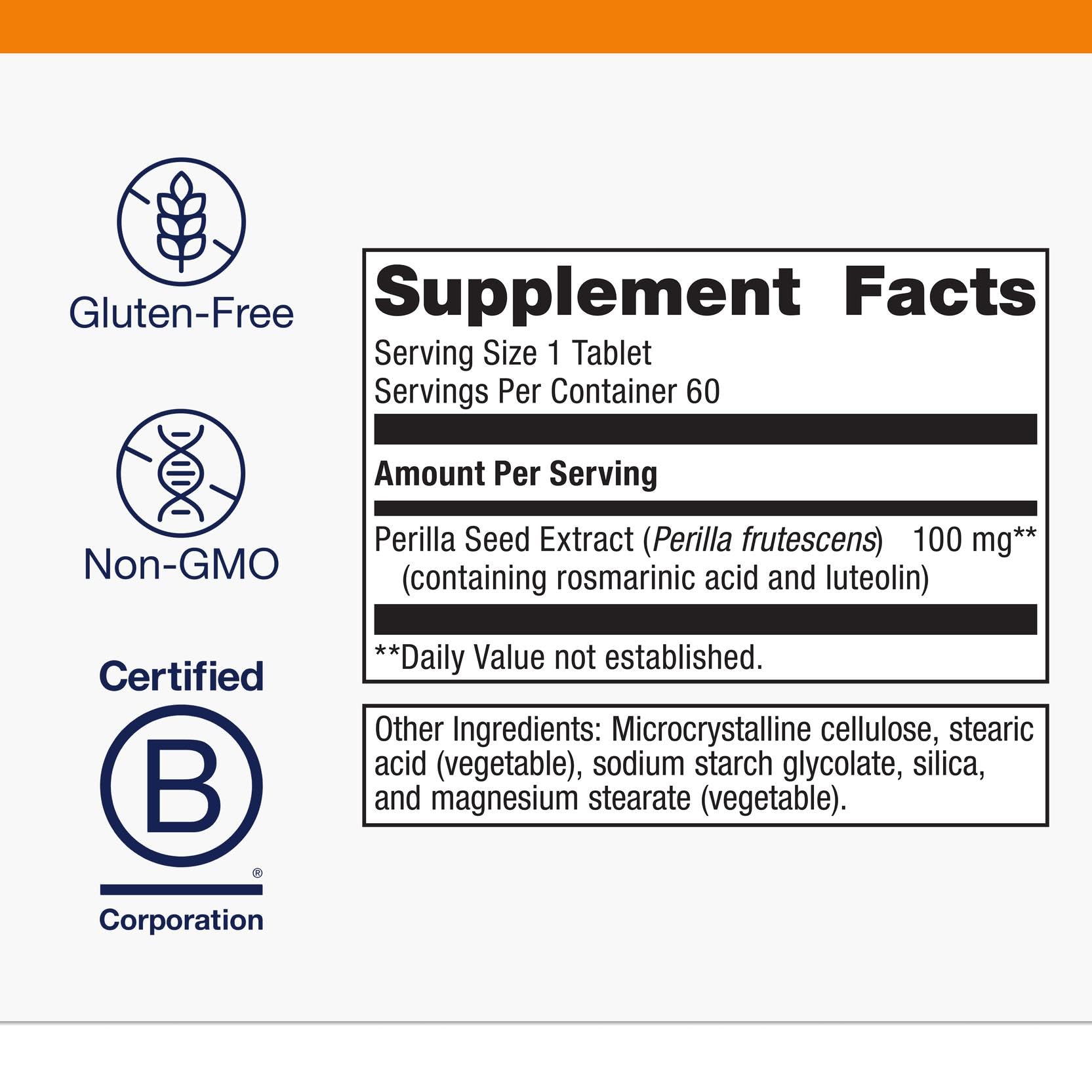 Perilla seed extract used in Perimine