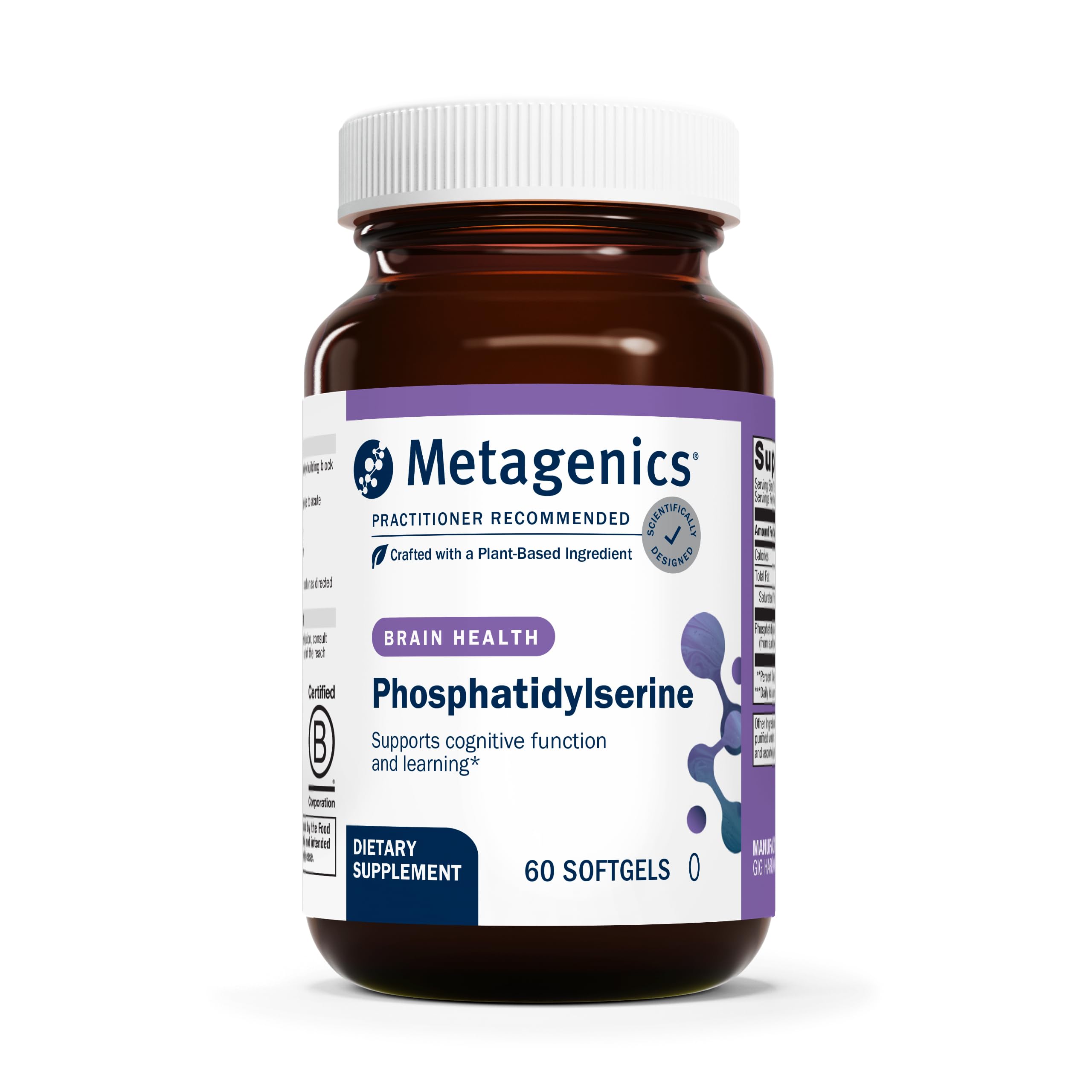 Metagenics Phosphatidylserine Brain Support Softgels bottle
