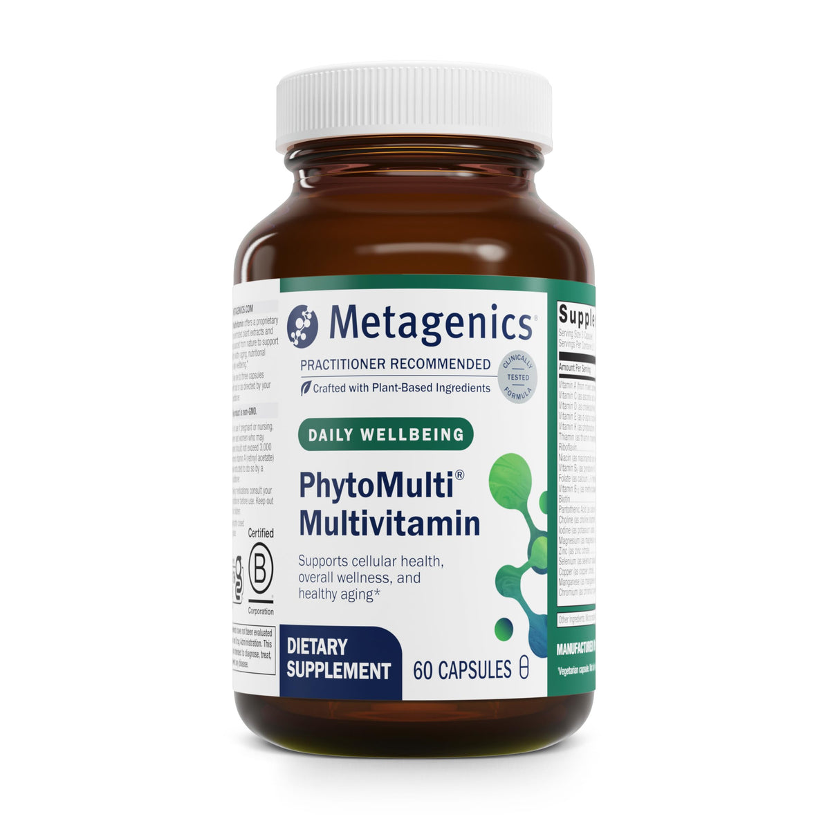 Bottle of Metagenics PhytoMulti Multivitamin 60 capsules (hero image)