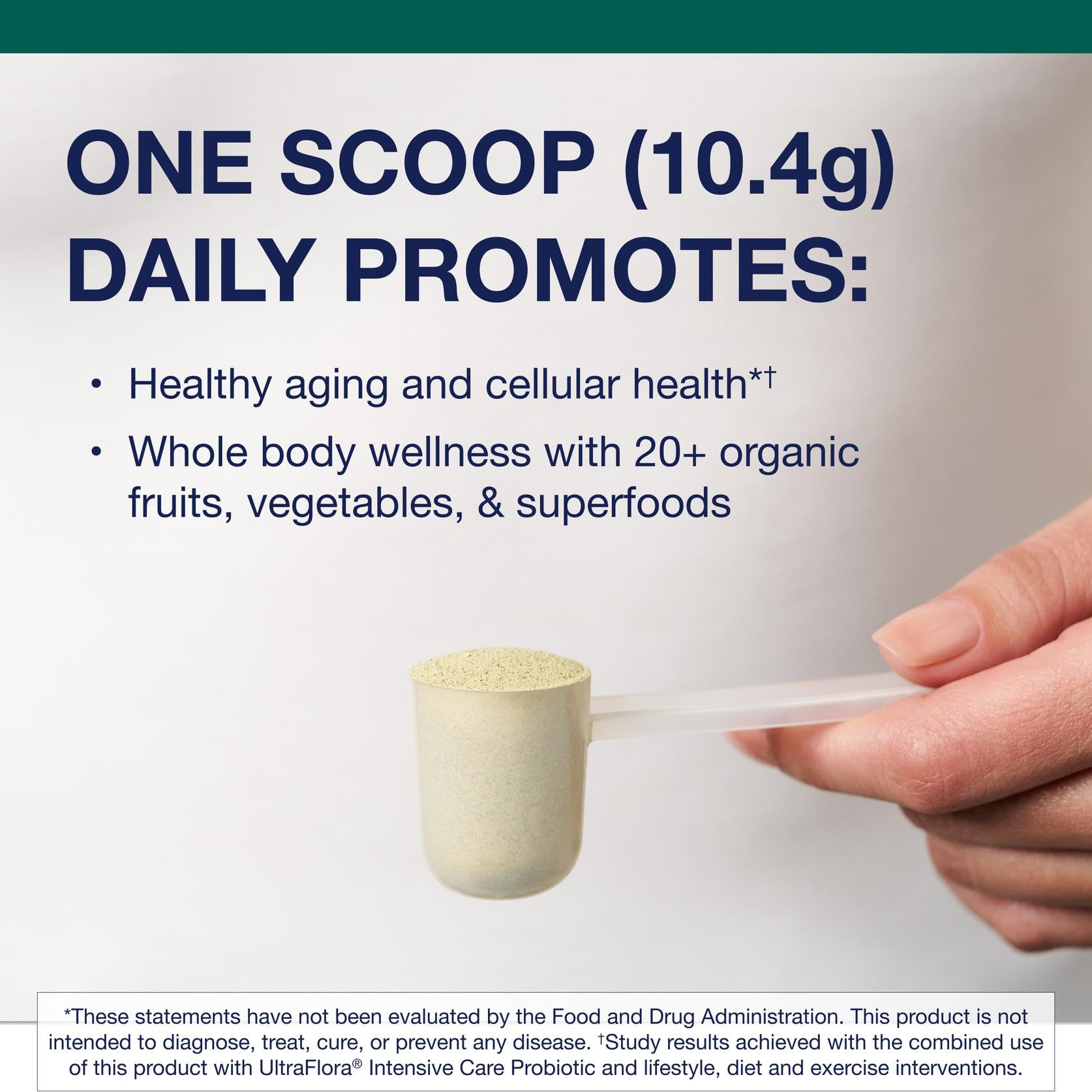 Ingredients list for PhytoMulti Superfoods with over 20 fruits and vegetables