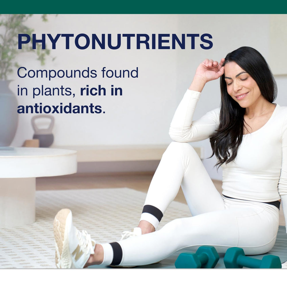 Ingredients panel displaying vitamins A-K and minerals