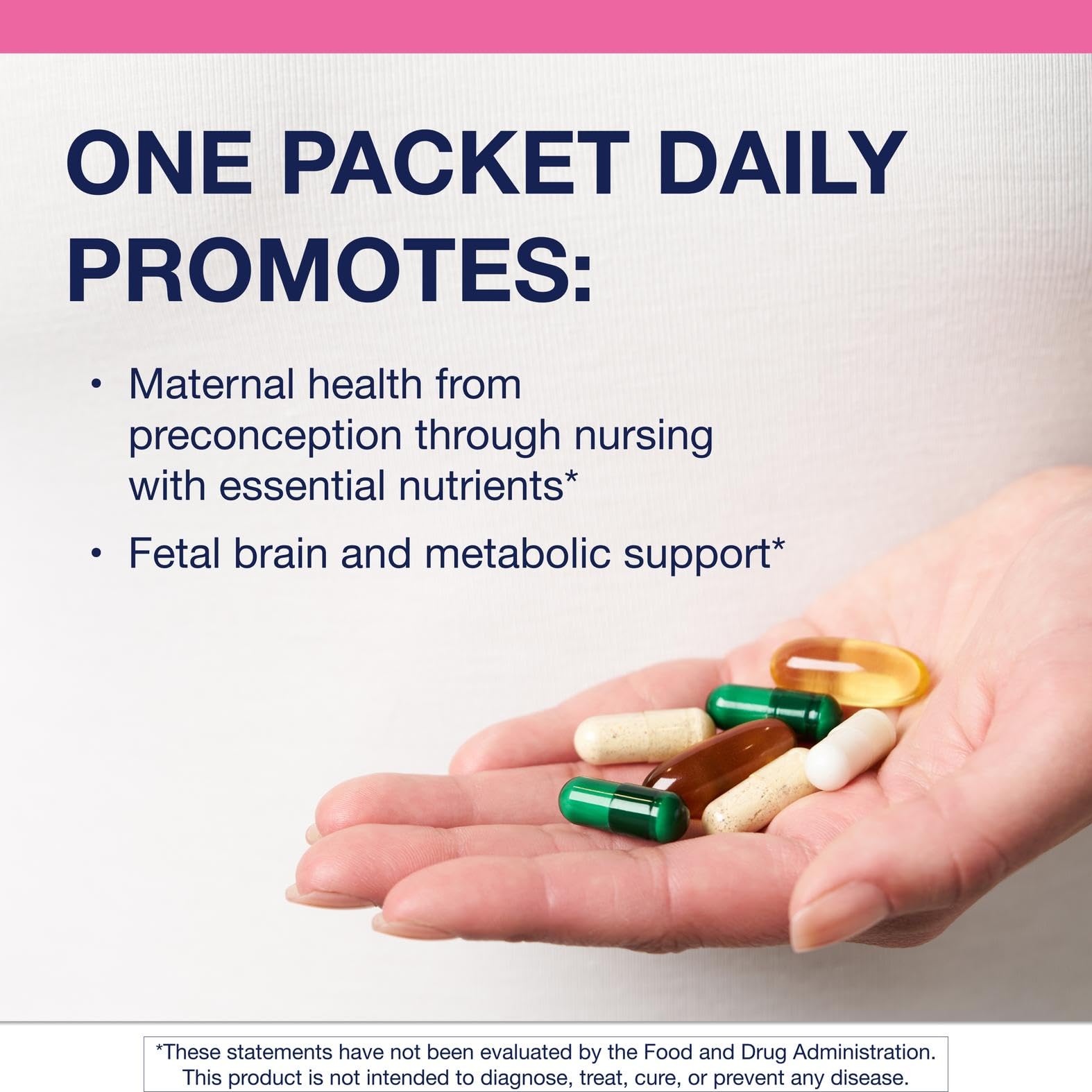 Key nutrients: folate, omega-3 fatty acids, choline