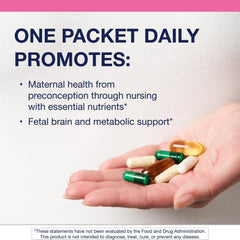 Key nutrients: folate, omega-3 fatty acids, choline