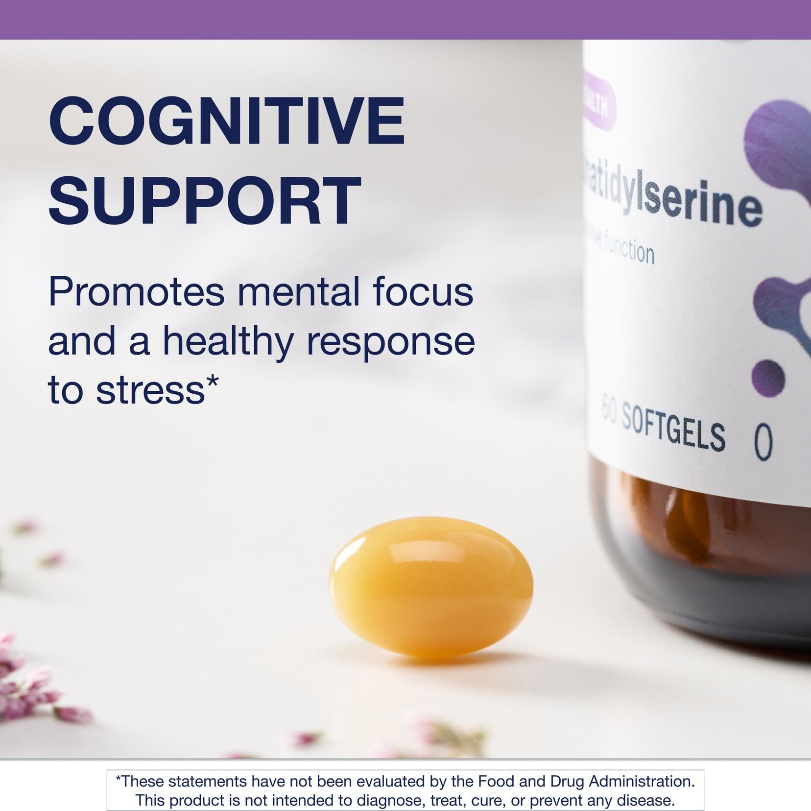 Focus support and stress response with Phosphatidylserine softgel
