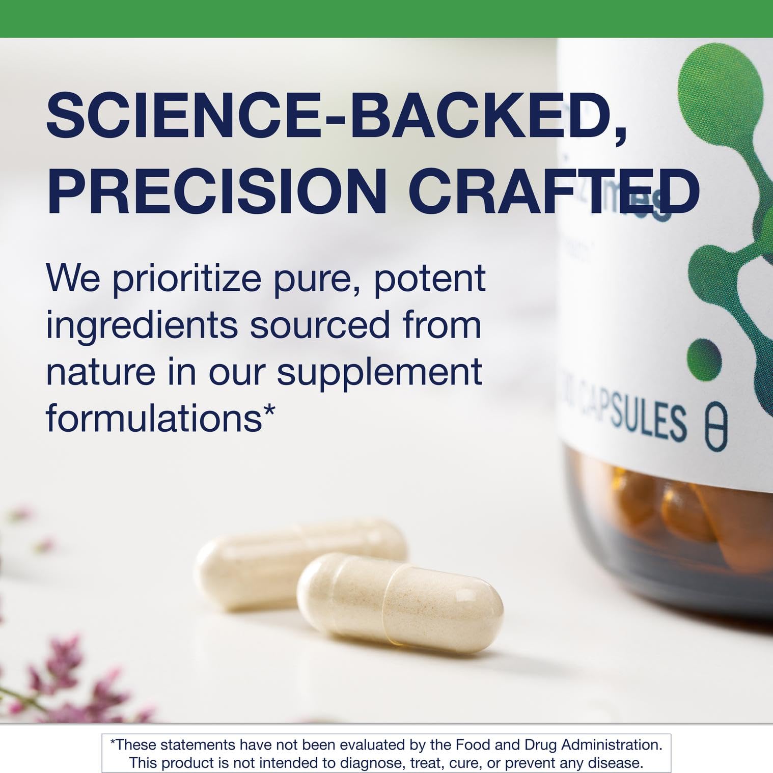 Gluten-free and vegan labels on Metagenics SpectraZyme Enzyme Complex