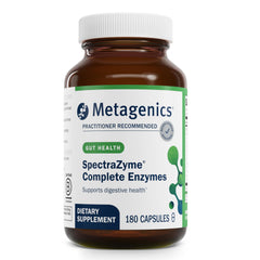 Metagenics SpectraZyme Enzyme Complex bottle with 180 capsules
