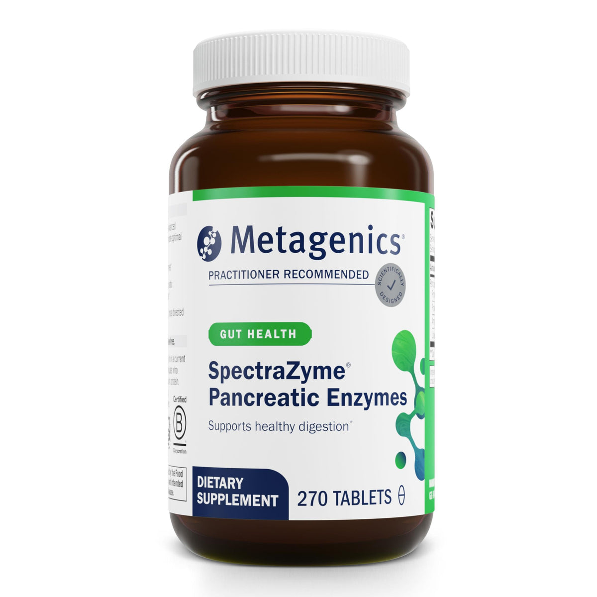 Metagenics SpectraZyme Pancreatic Enzymes bottle hero