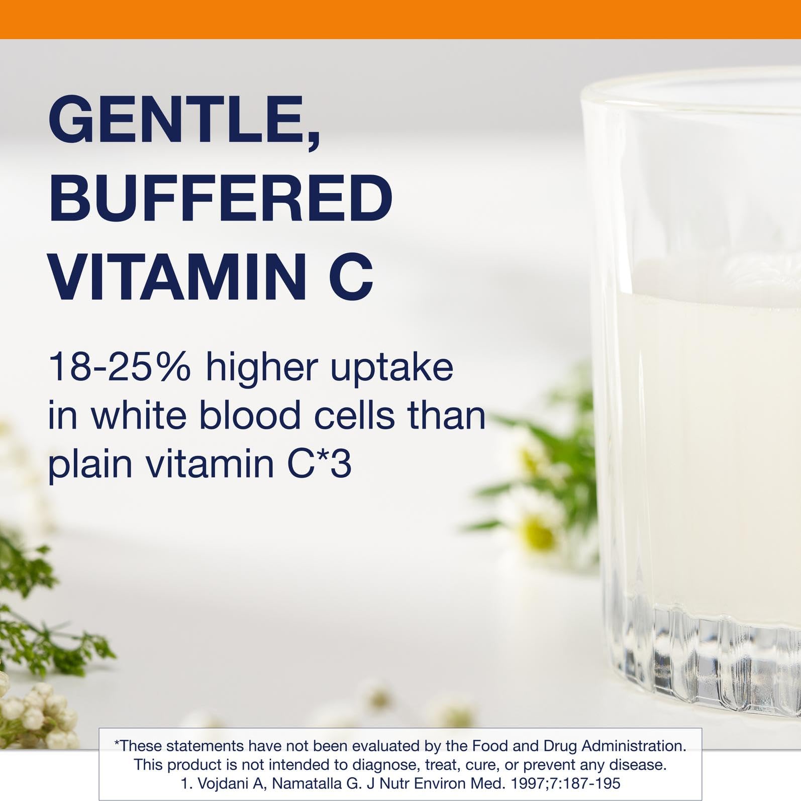 Nutrition label showing ingredients of Ultra Potent-C