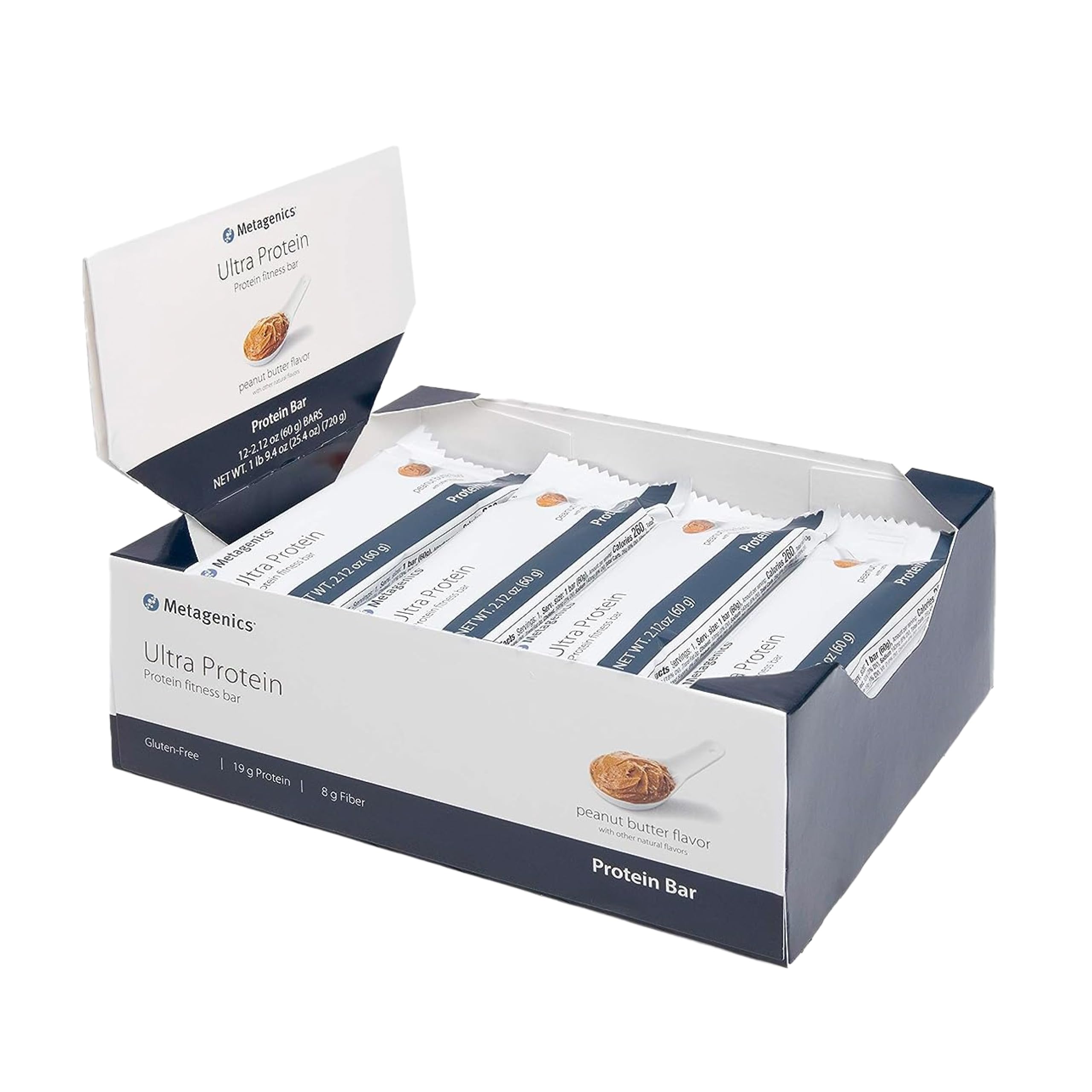 Metagenics Ultra Protein Bar – peanut butter flavor, front view