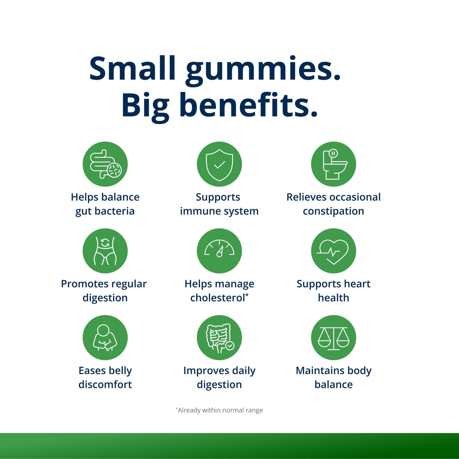 Close-up of Metagenics UltraFlora 3-in-1 gummies