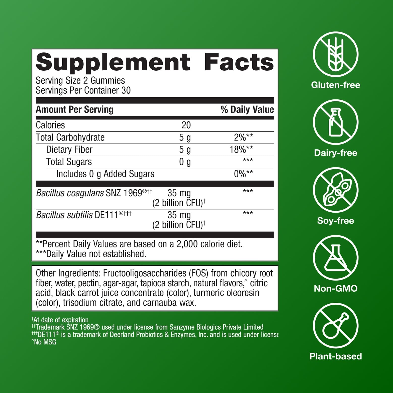 Packaging for Metagenics UltraFlora 3-in-1 Daily Probiotic & Postbiotic Gummies