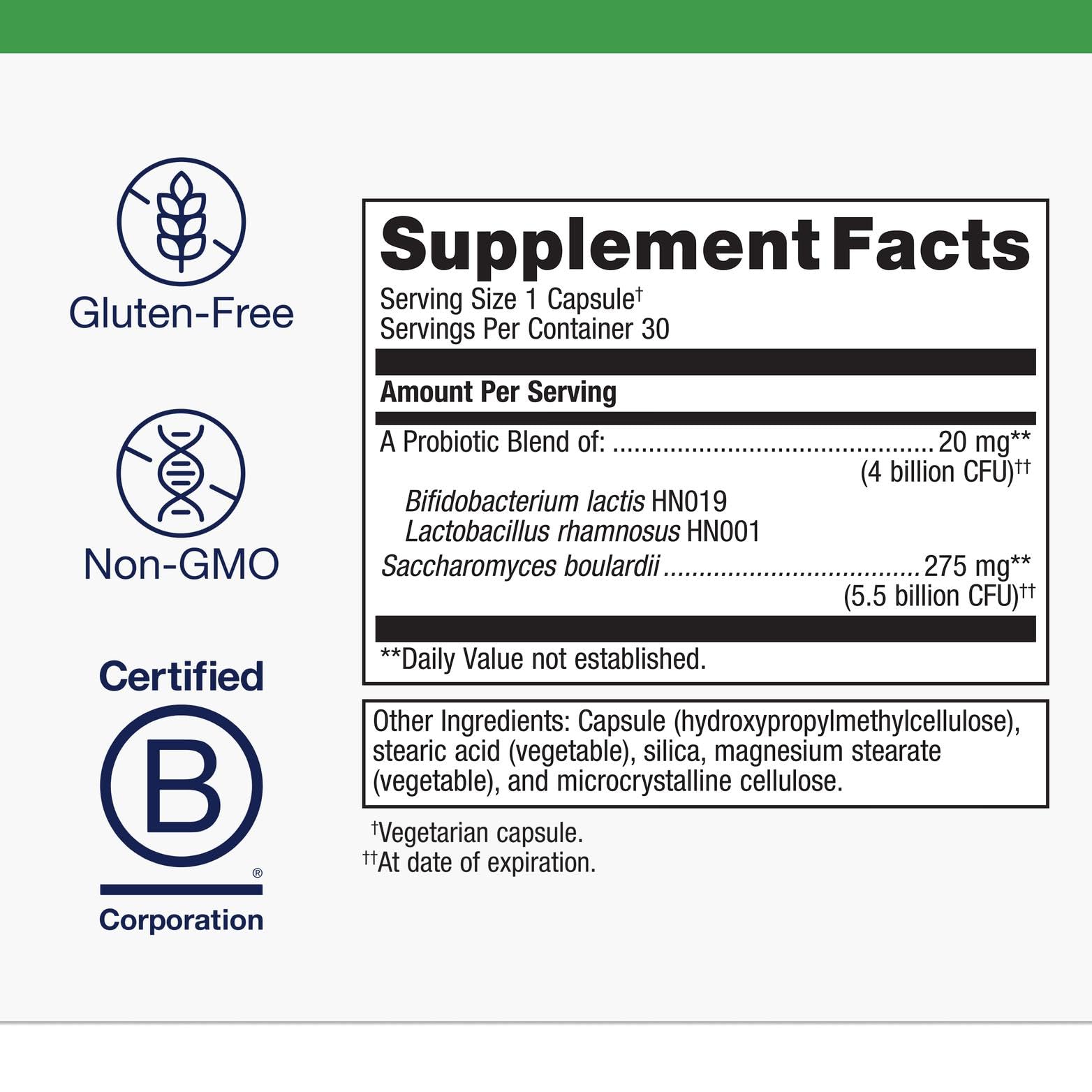Product label highlighting Non-GMO and gluten-free claims