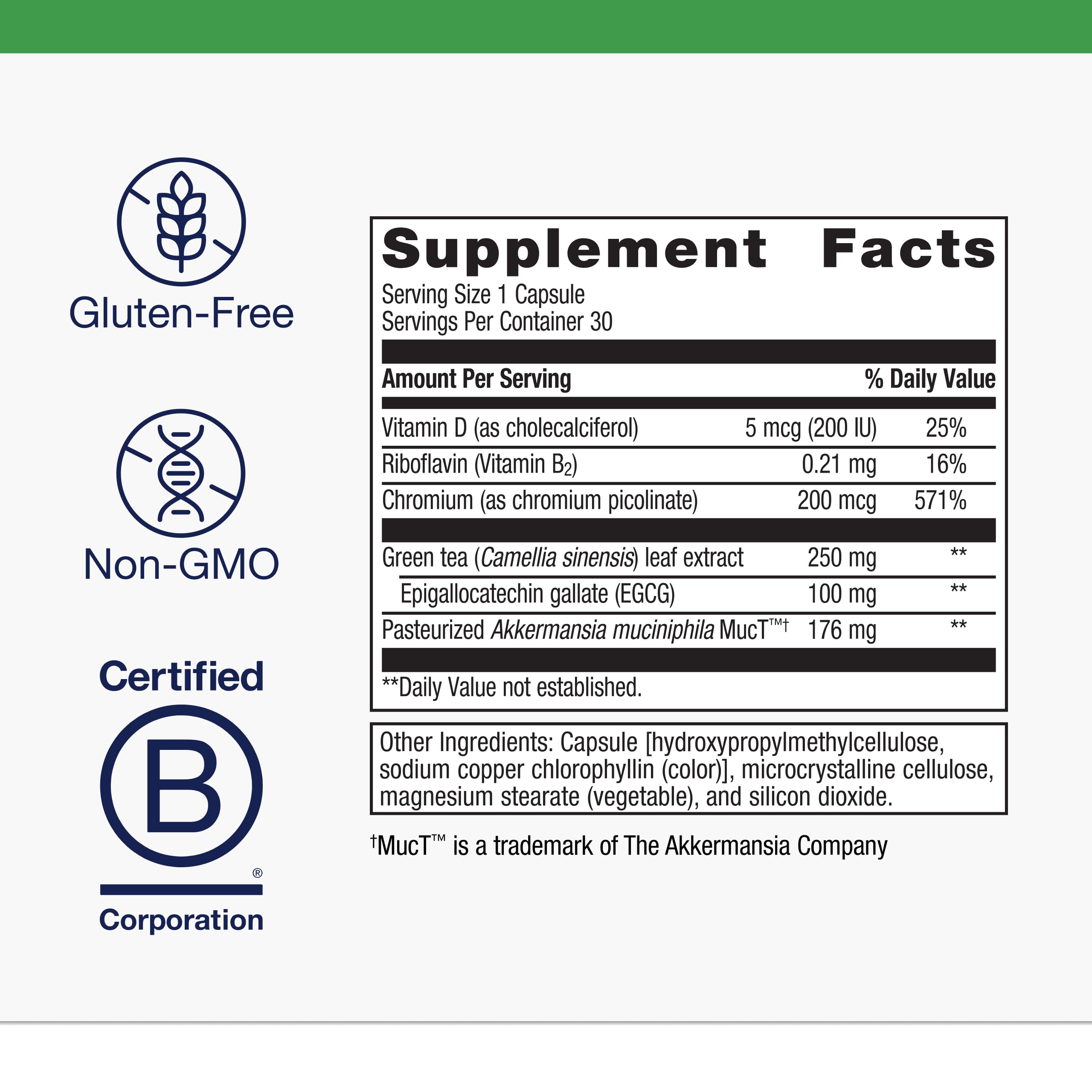 Metagenics UltraFlora Akkermansia closeup highlights the gut-mucus interaction benefit.