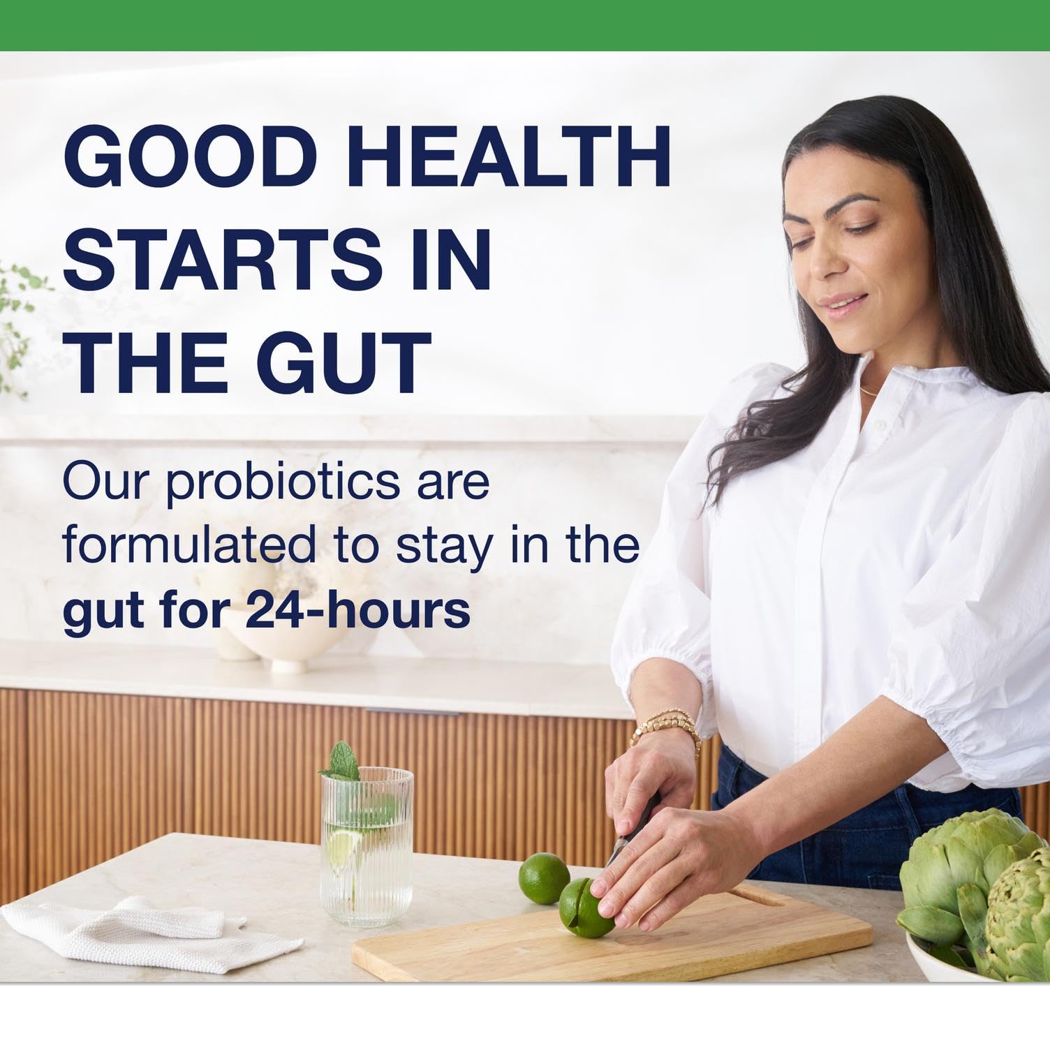 Ingredients and purity testing icons for UltraFlora BiomePro