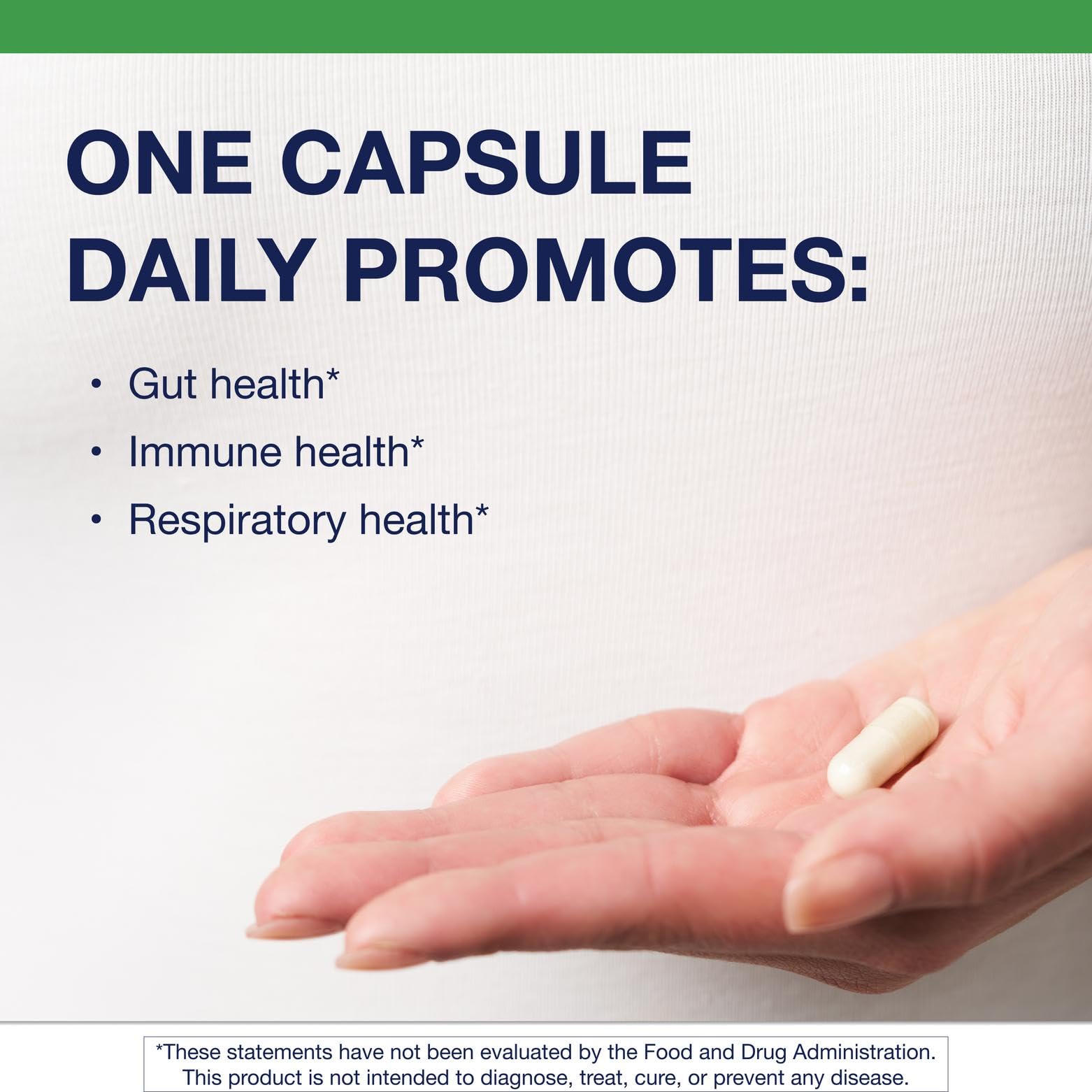 Close-up of UltraFlora BiomePro label showing 105B CFU and 8 strains