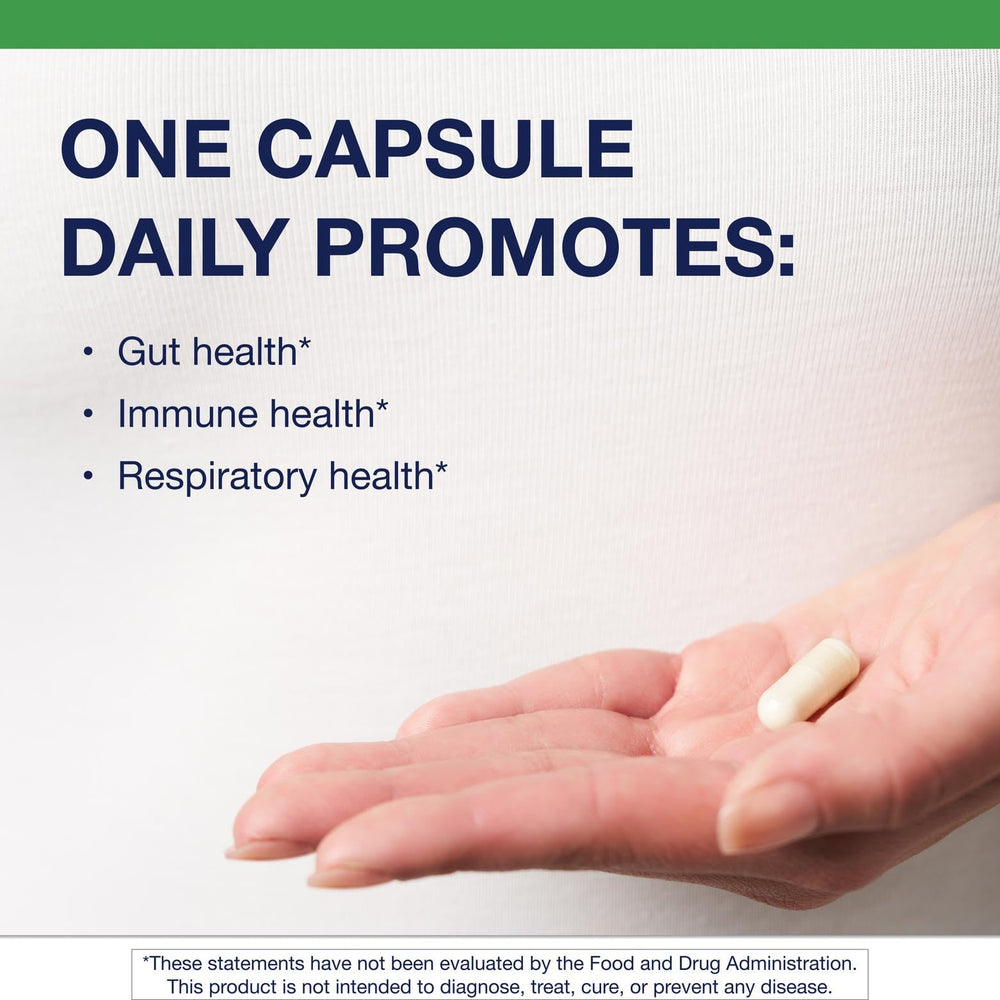 Close-up of UltraFlora BiomePro label showing 105B CFU and 8 strains