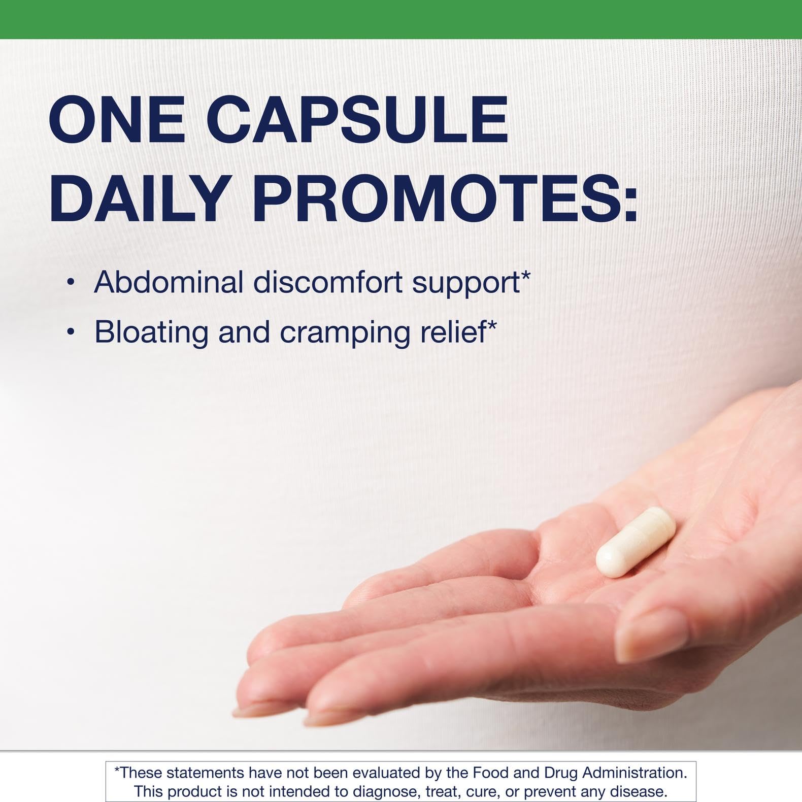 Close-up of UltraFlora IB Probiotic bottle with label