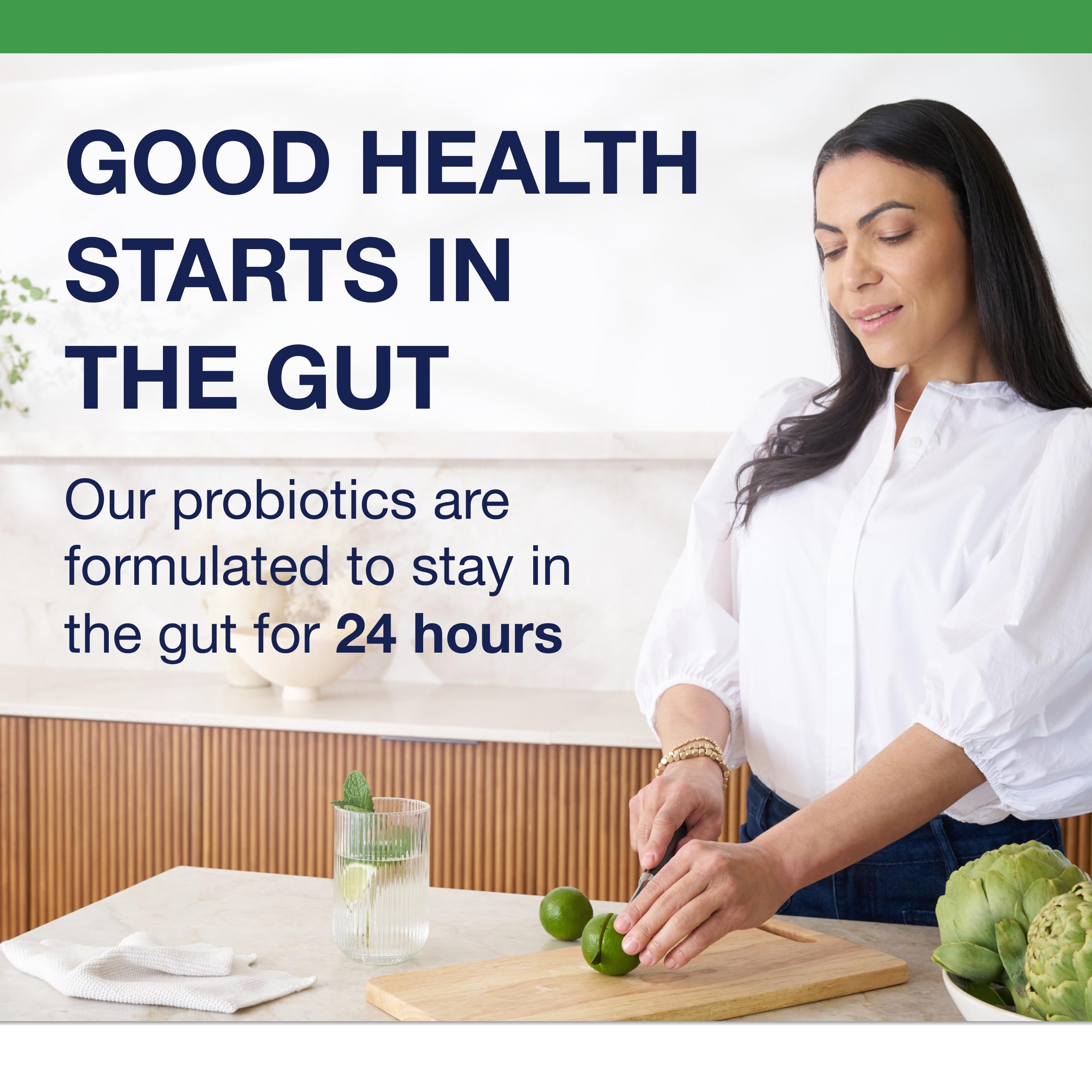 Nutrition facts panel on bottle