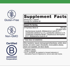 Close-up of UltraFlora Spectrum probiotic capsules