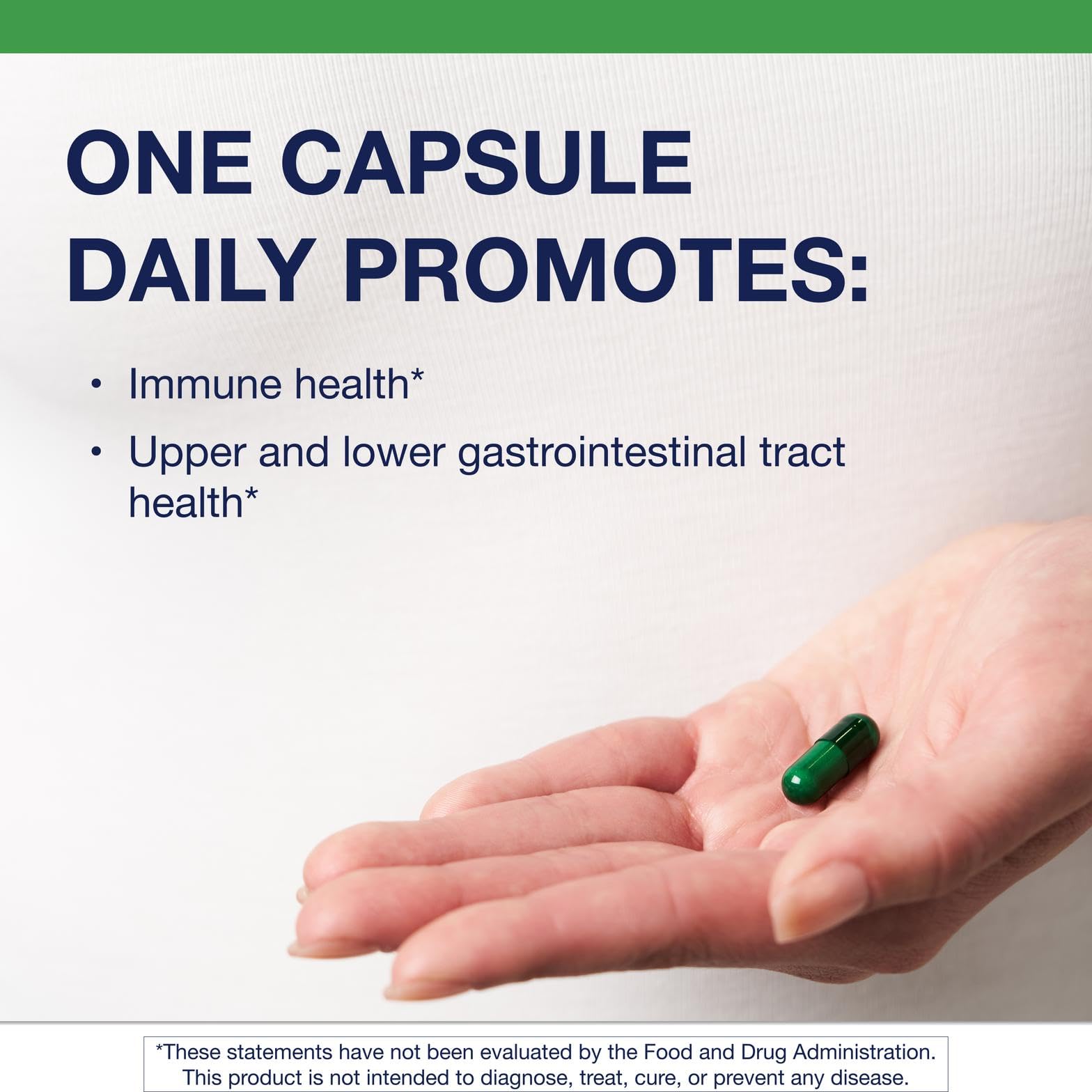 Shelf-stable probiotic bottle with Non-GMO and Gluten-Free labeling