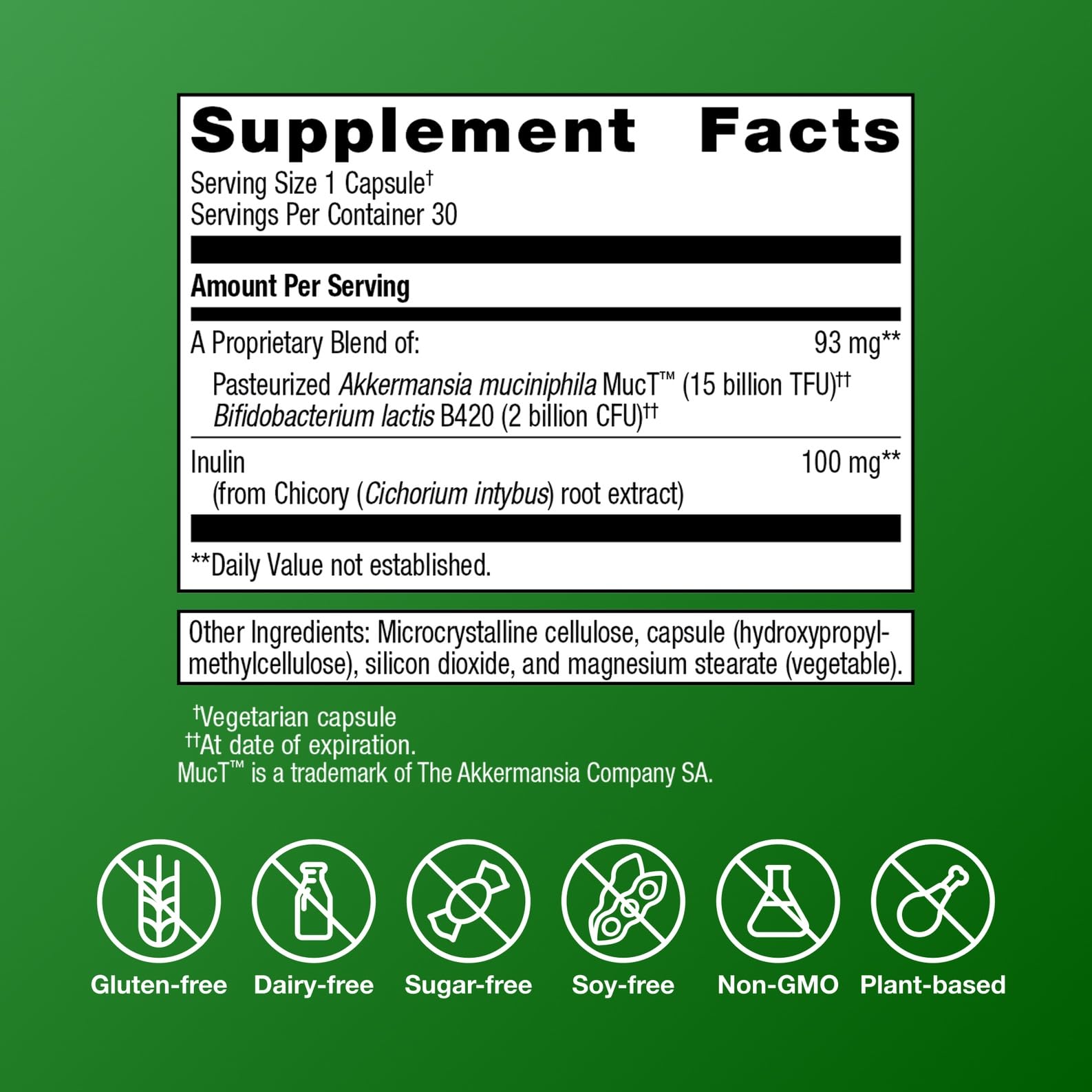 Close-up of UltraFlora Triplebiotic capsules