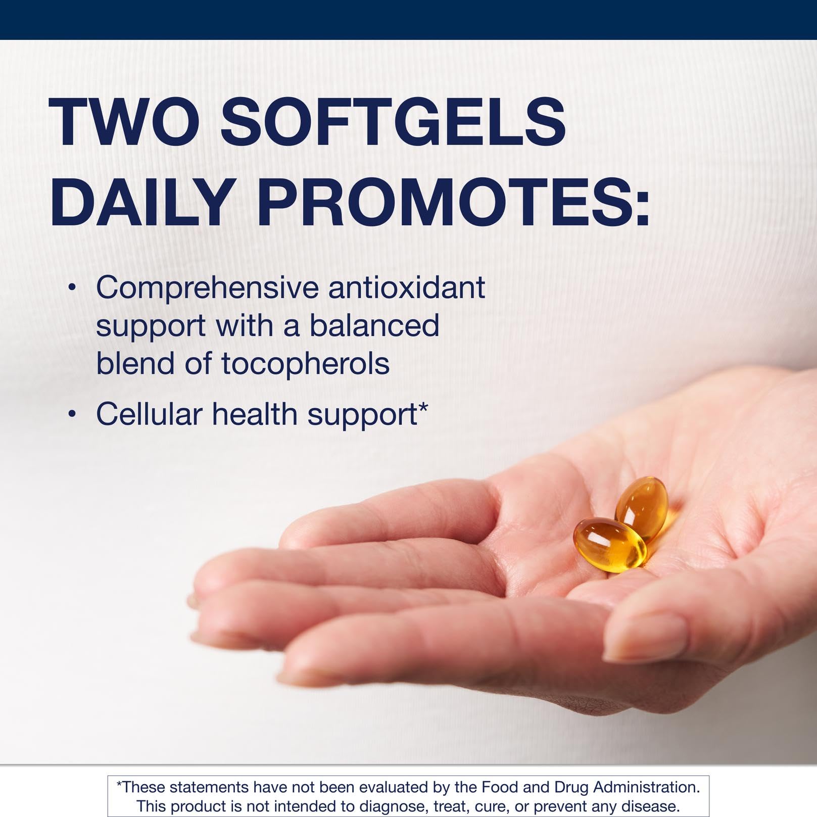 High-potency vitamin E with 268 mg d-alpha-tocopherol per serving