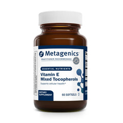 Metagenics Vitamin E Mixed Tocopherols bottle and label
