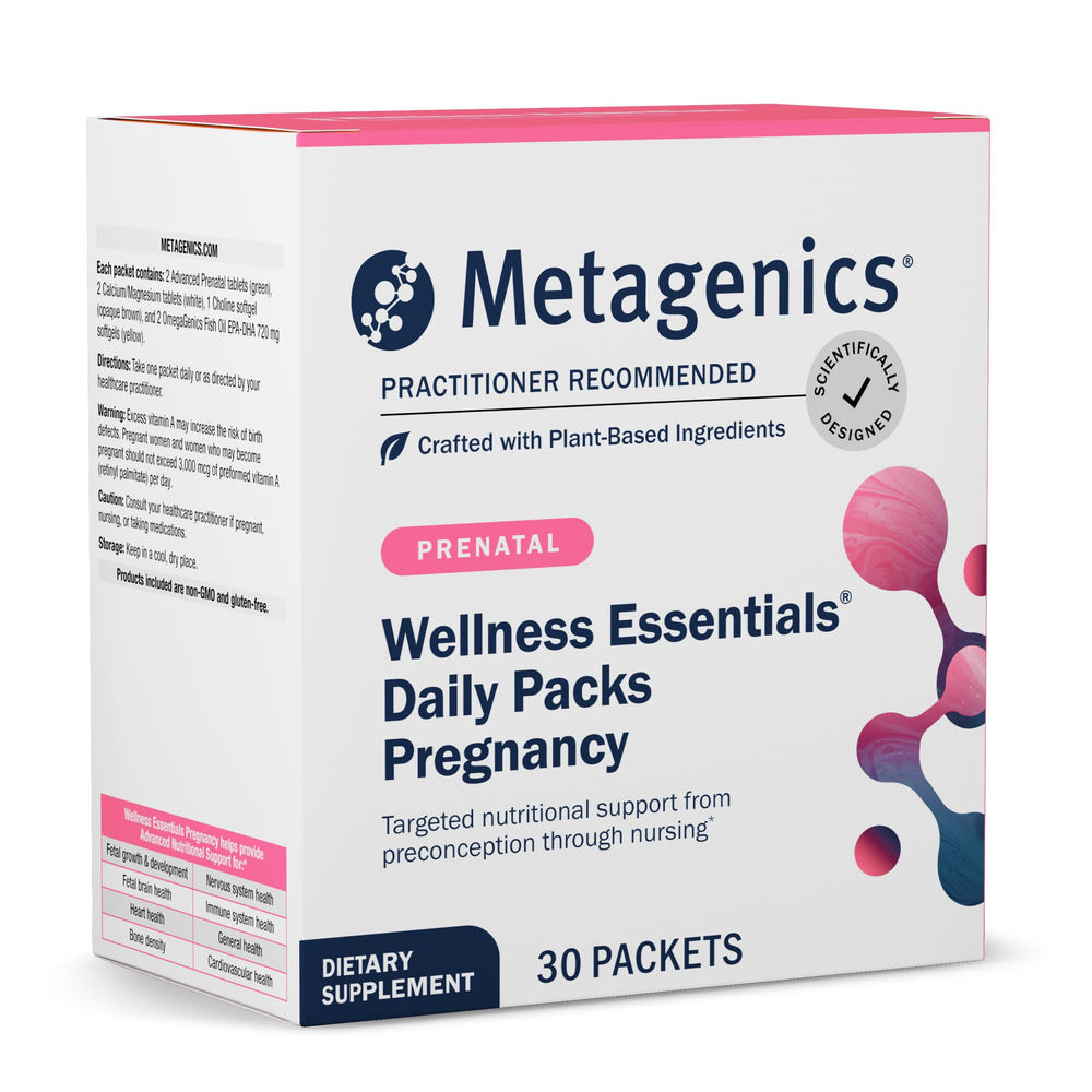 Metagenics Wellness Essentials Pregnancy packets for convenient prenatal nutrition