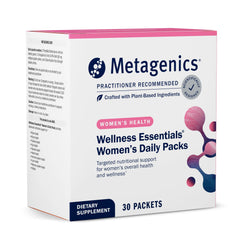 Metagenics Wellness Essentials Women’s Daily Packets box and individual packets