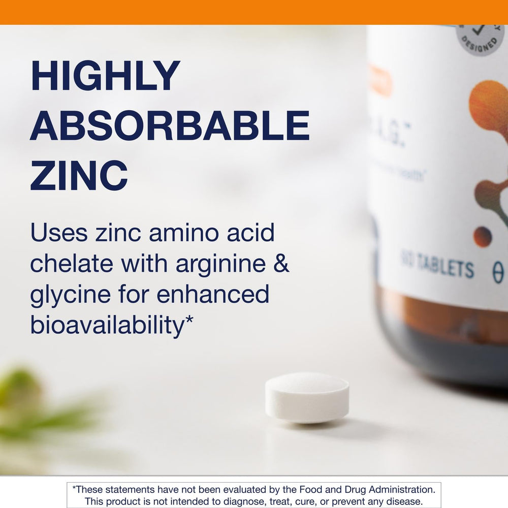 Illustration of zinc supporting immune function and antioxidant activity
