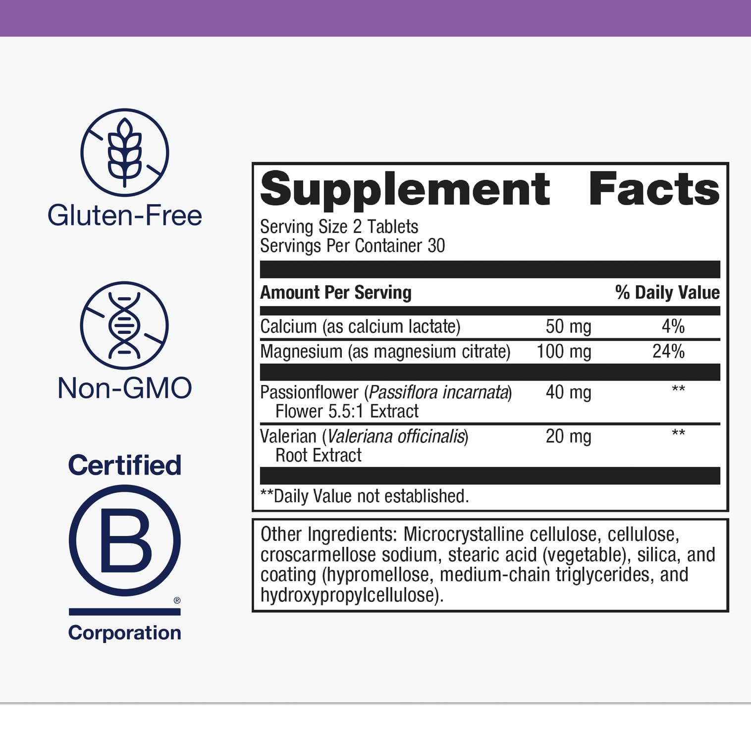 Close-up of MyoCalm bottle label