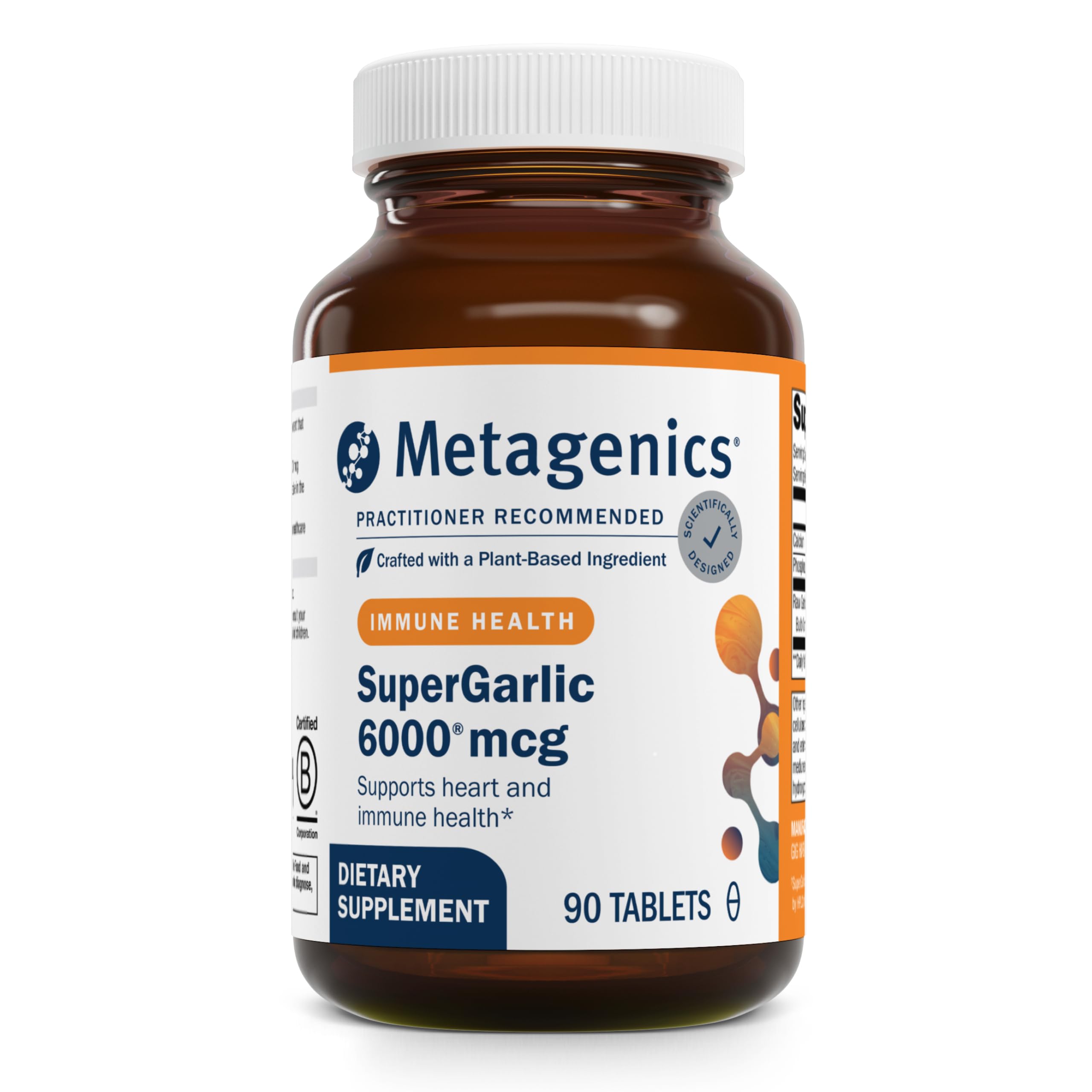 Metagenics SuperGarlic 6000 bottle label
