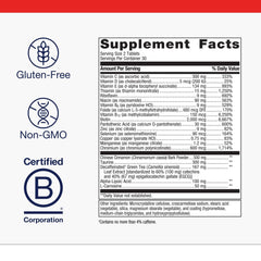 MetaGlycemX bottle back label view