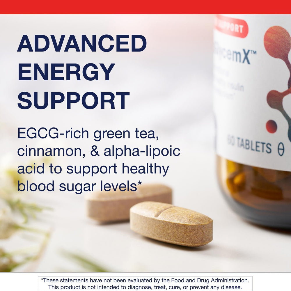 MetaGlycemX ingredients chart with alpha-lipoic acid and chromium