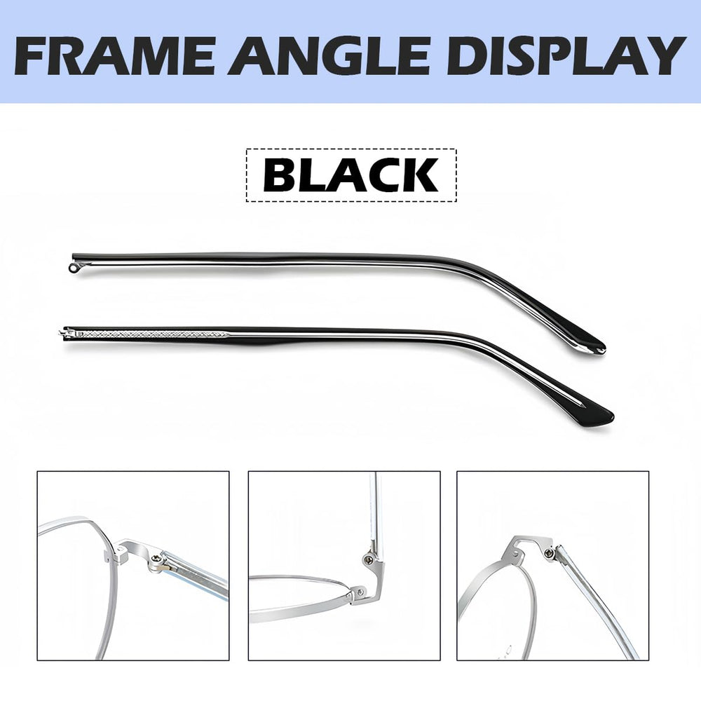 Close-up of black replacement arm materials: metal and plastic
