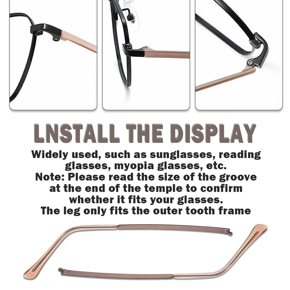 Metal and plastic components of the replacement arm