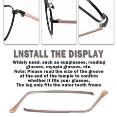 Metal and plastic components of the replacement arm