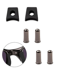 Close-up of Metal Grey Nose Bridge Pin Rivet