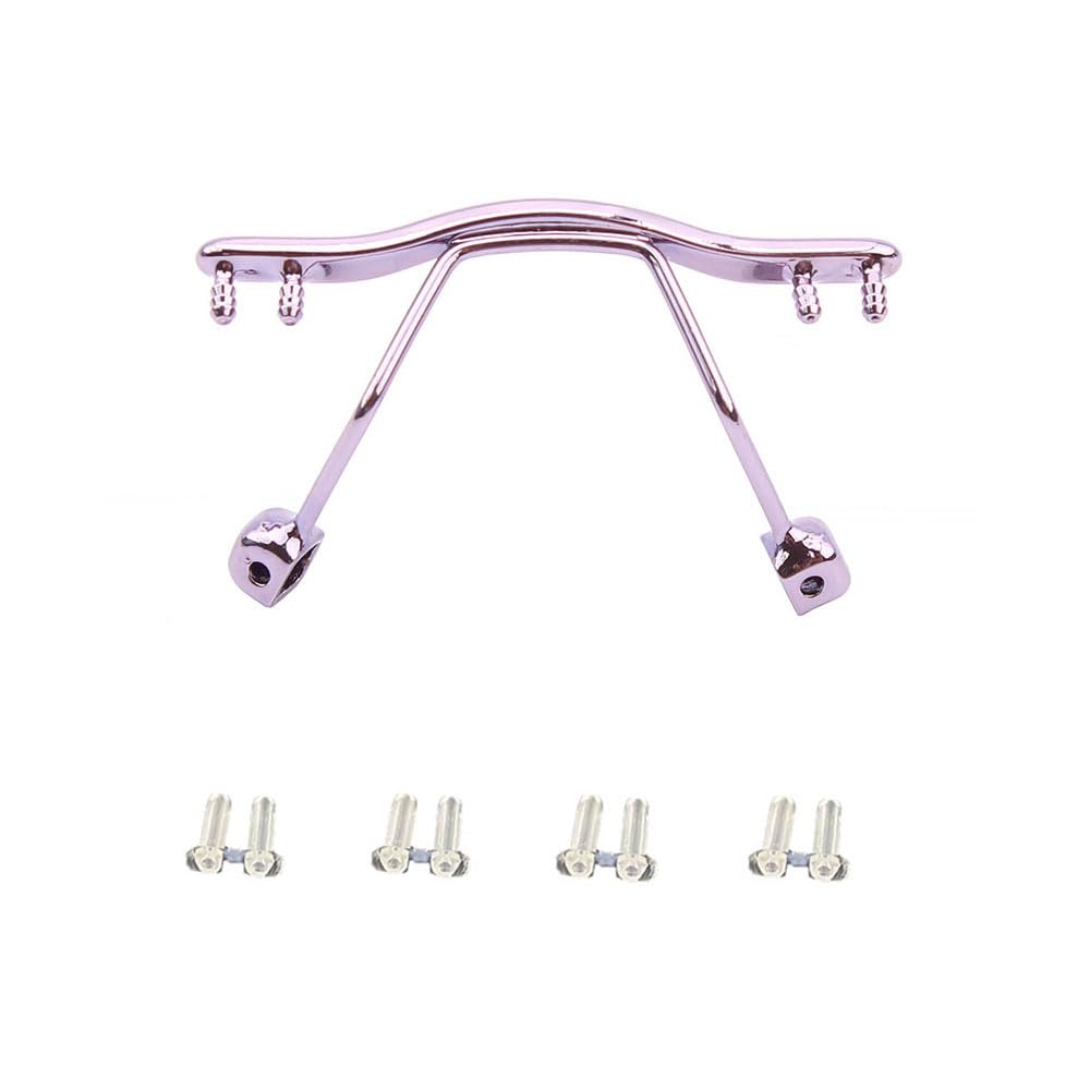Metal nose bridge replacement kit for rimless glasses in purple