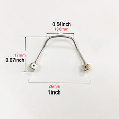 Metal nose pads and holder for glasses