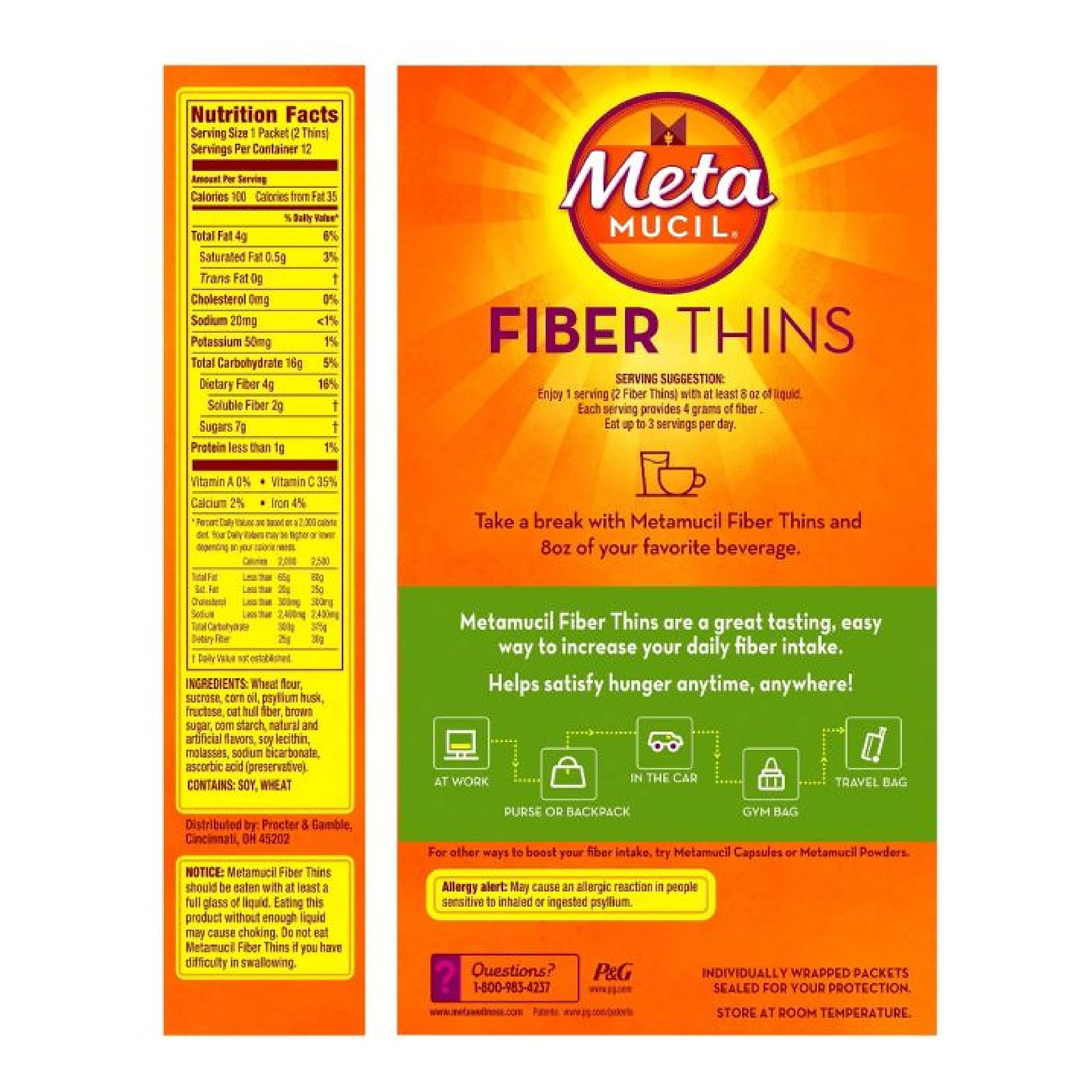 Metamucil wafer close-up texture showing crisp crunch and appeal