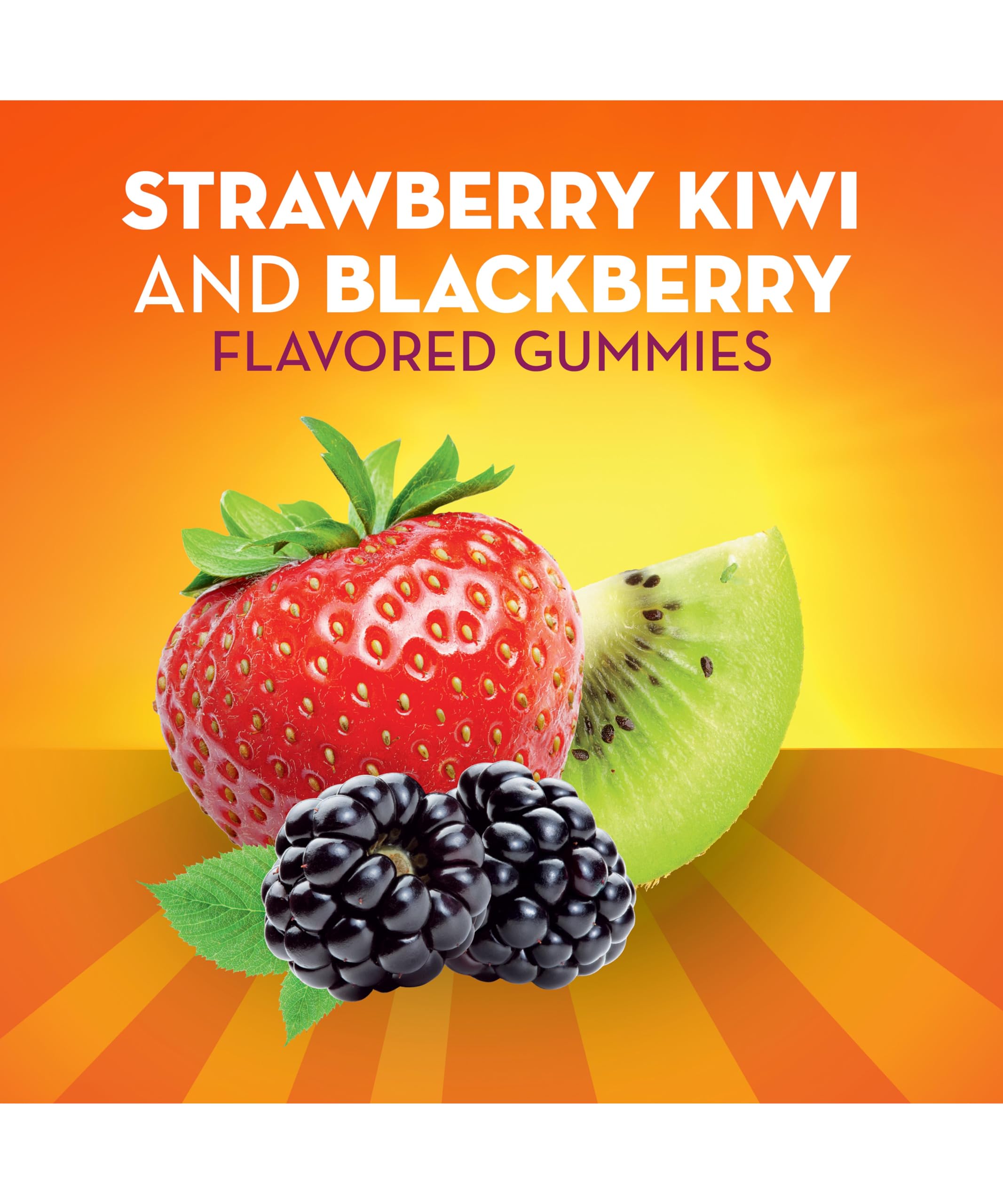 Gummies with no sugar added on packaging