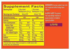 Metamucil orange 55 oz bottle top view