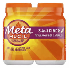 Metamucil Regularity value pack: 340 capsules (2 x 170-capsule bottles)