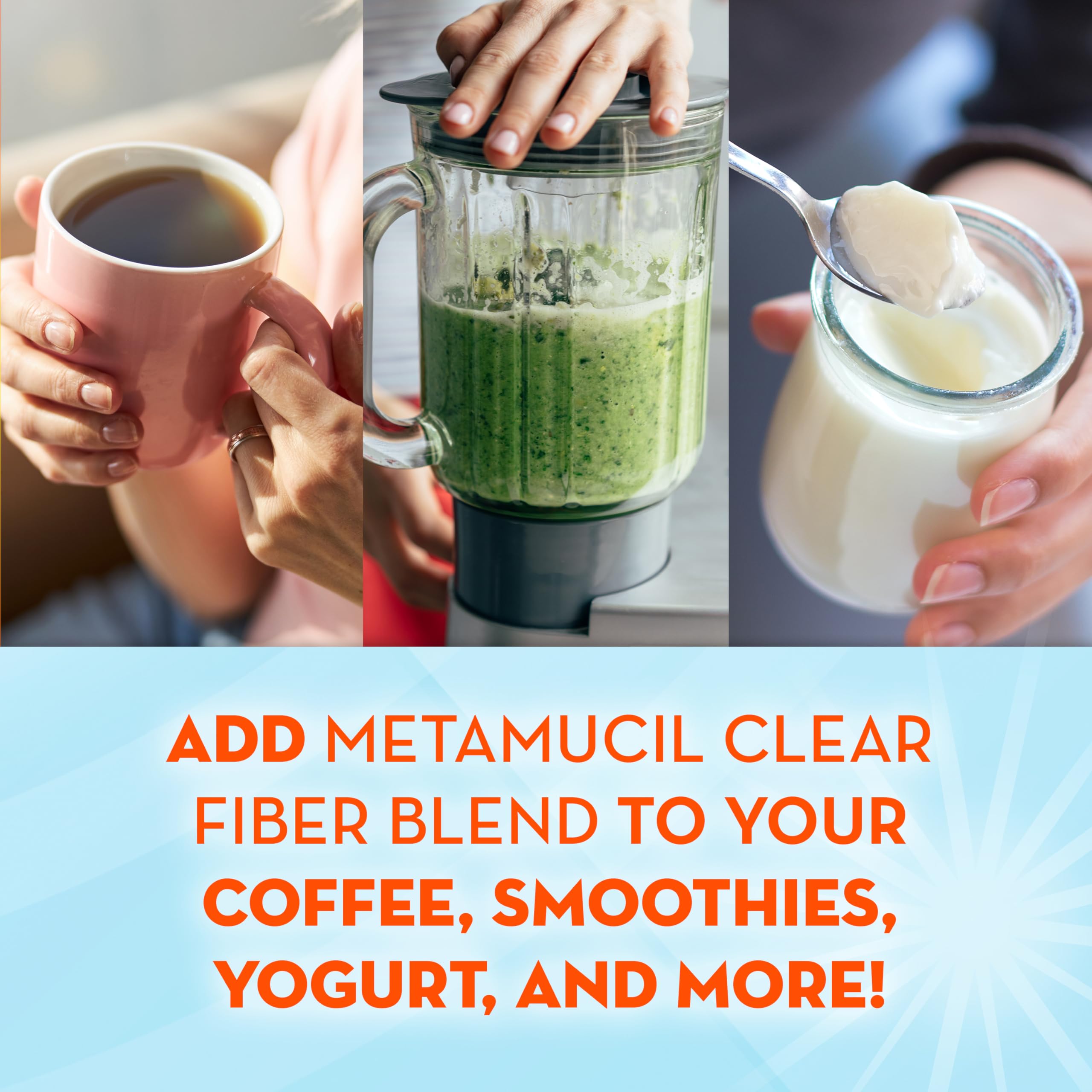 Clear Fiber Blend added to yogurt