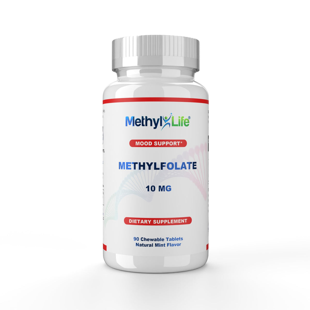 Front packaging of Methyl-Life Purest L-Methylfolate 10 mg chewables